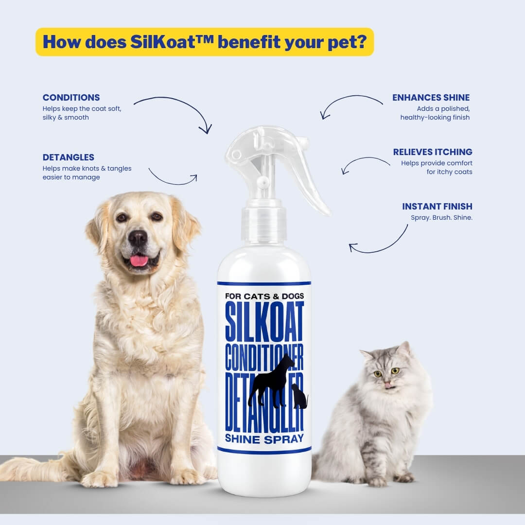 SilKoat Leave-In Conditioner & Detangler Spray | Dogs & Cats
