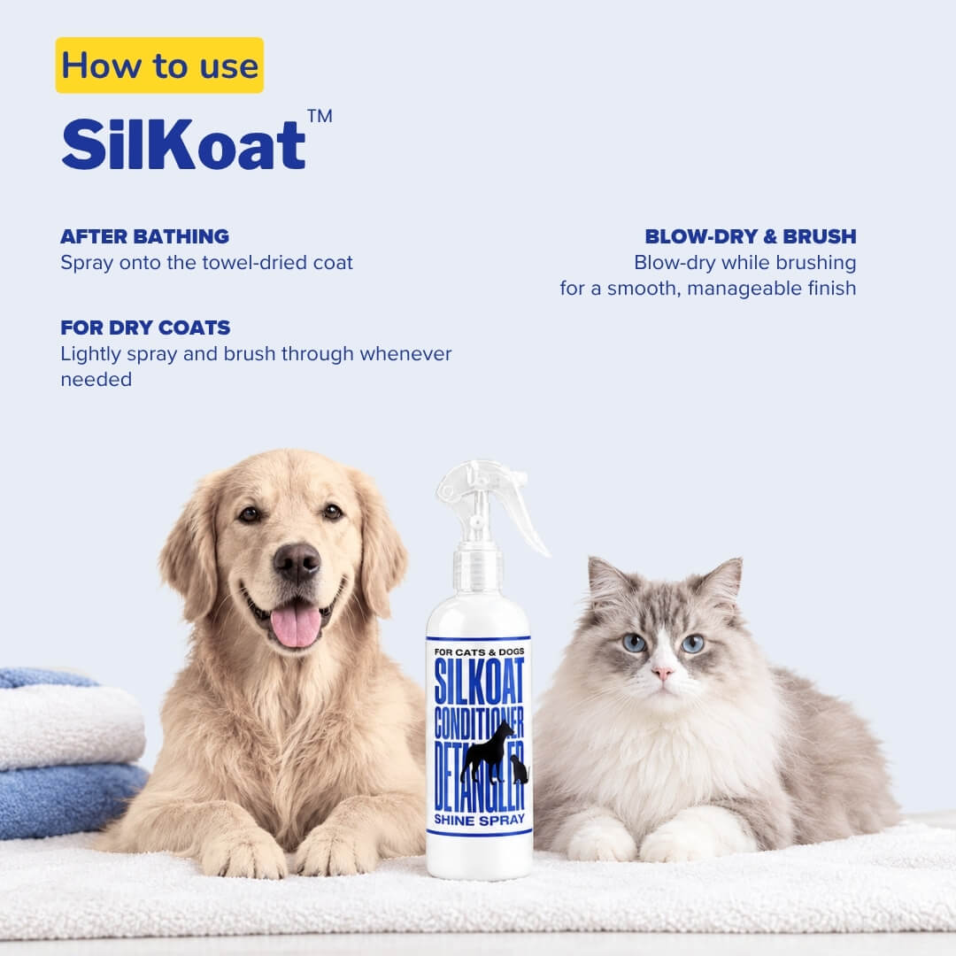 SilKoat Leave-In Conditioner & Detangler Spray | Dogs & Cats