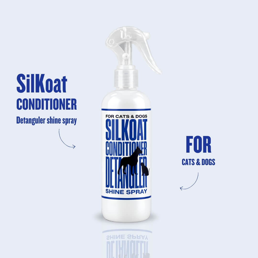 SilKoat leave-in dog conditioner and detangler shine spray for dogs and cats, 300 ml