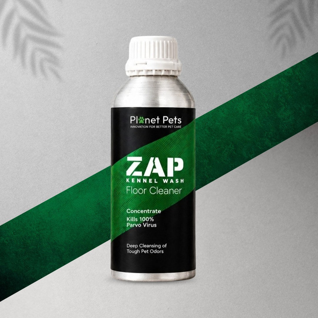Zap Kennel Wash pet floor cleaner and kennel disinfectant by Planet Pets